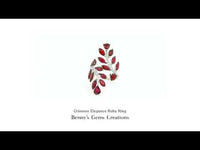Crimson Elegance Ruby Ring with deep red ruby gemstones and sparkling diamonds in a refined luxury setting