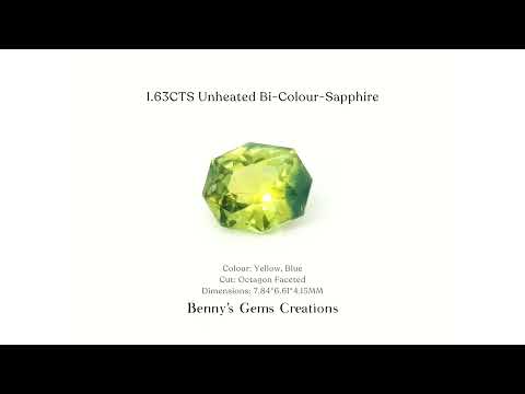 1.63CTS Unheated Bi-Colour-Sapphire - Benny's Gems Creations

