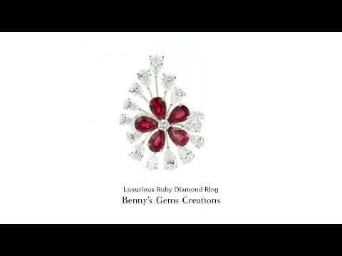 Luxurious Ruby Diamond Ring