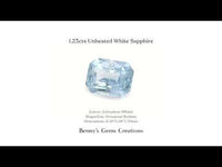 1.23cts Unheated White Sapphire