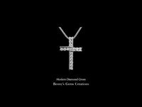 18K white gold diamond pendant set with 16 diamonds (0.82 ct total), chain sold separately.