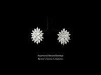 White Supernova Diamond Earrings