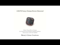 1.01cts fancy orange brown diamond
