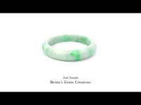 Jade Bangle featuring vibrant natural green jade, elegant and timeless