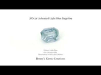 1.00cts Unheated Light Blue Sapphire - Benny's Gems Creations