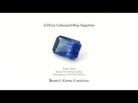 2.05cts Unheated Blue Sapphire