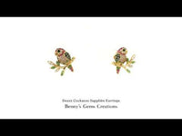 Sweet Cockatoo Sapphire Earrings