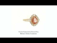 Precious Padparadscha Diamond Ring