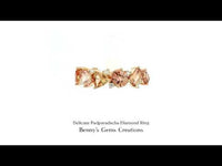 Delicate Padparadscha Diamond Ring