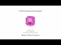 1.07CTS Unheated Pink Sapphire - Benny's Gems Creations
