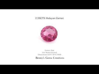 2.59CTS Malayan Garnet - Benny's Gems Creations