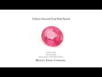 3.22cts Natural Oval Pink Spinel - Benny's Gems Creations