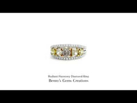 Radiant Harmony Diamond Ring featuring sparkling diamonds in timeless white gold setting