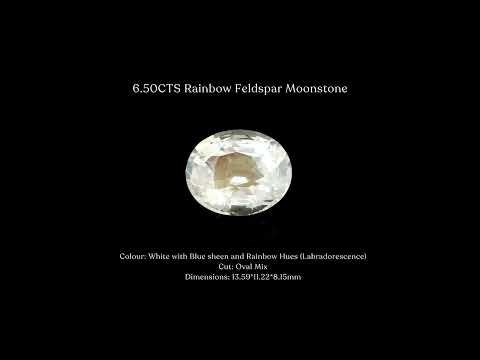 6.50CTS Rainbow Feldspar Moonstone - Benny's Gems Creations
