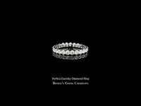 Elegant white gold diamond eternity ring with continuous sparkle