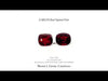 2.56 carats red spinel pair with vivid red color and excellent clarity, matching gemstones ideal for fine jewelry earrings or rings