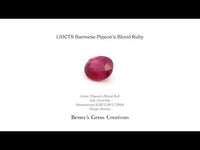 1.10cts Burmese Pigeon’s Blood Ruby Gemstone for Fine Jewelry