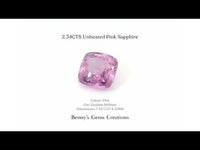 2.34CTS Unheated Pink Sapphire - Benny's Gems Creations
