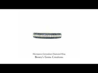 Micropave Corundum Diamond Ring