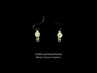 Twinkle Loop Diamond Earrings
