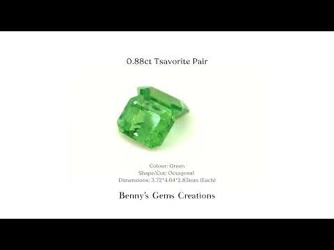 0.88ct Tsavorite Pair