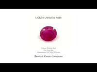 1.10CTS Unheated Pinkish Red Ruby