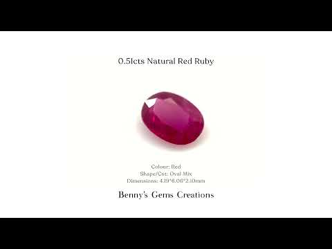 0.51cts Natural Red Ruby