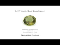 2.56CT Unheated Colour Change Sapphire - Benny's Gems Creations
