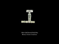 Yellow Gold Diamond Stack Ring