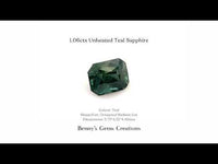 1.06cts Unheated Teal Sapphire - Benny's Gems Creations
