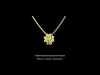 Yellow Blossom Diamond Pendant