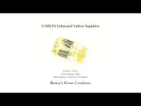 2.06CTS Unheated Yellow Sapphire
