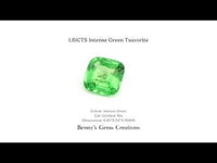 1.61CTS Intense Green Tsavorite with vivid green color, vibrant and sparkling perfect for fine jewelry designs