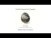 2.20CTS Unheated Grey Sapphire