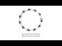 Blue Sapphire Diamond Bracelet