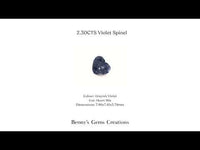 2.30CTS Violet Spinel featuring captivating violet tones with luminous depth and refined beauty