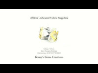 1.07Cts Unheated Yellow Sapphire