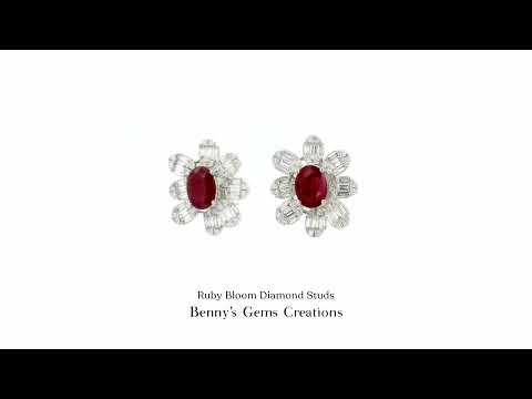 Ruby Bloom Diamond Studs