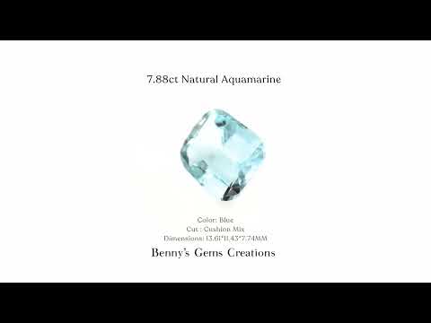 7.88cts Natural Aquamarine - Benny's Gems Creations
