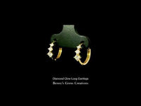 Diamond Glow Loop Earrings