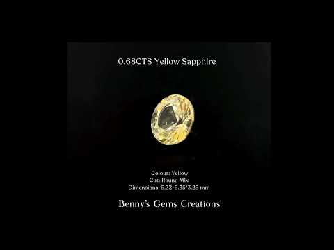 0.68CTS Yellow Sapphire