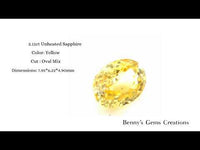 2.11CTS Unheated Yellow Sapphire
