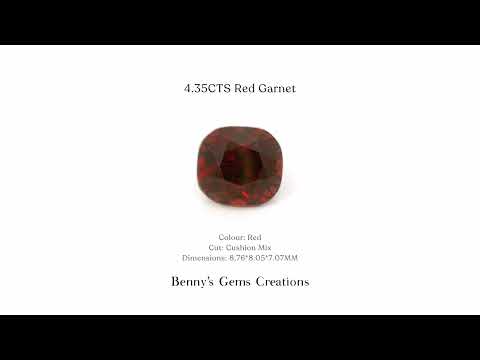 4.35CTS Red Garnet - Benny's Gems Creations