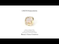 1.46CTS Padparadscha with delicate pink-orange hue, faceted for brilliance