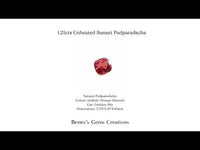 1.21CTS Unheated Sunset Padparadscha - Benny's Gems Creations
