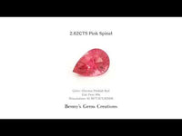 Sparkling 2.62 Carat Pink Spinel Gemstone for Rings or Pendants