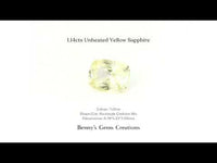 1.14cts Unheated Yellow Sapphire