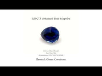 1.56CTS Unheated Blue Sapphire