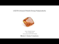 1.15 Carat Unheated Pinkish Orange Padparadscha Sapphire – Natural Untreated Gemstone with Elegant Peach-Pink Hue and Brilliant Clarity
