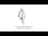 Floral Fantasy Jadeite Diamond Pendant